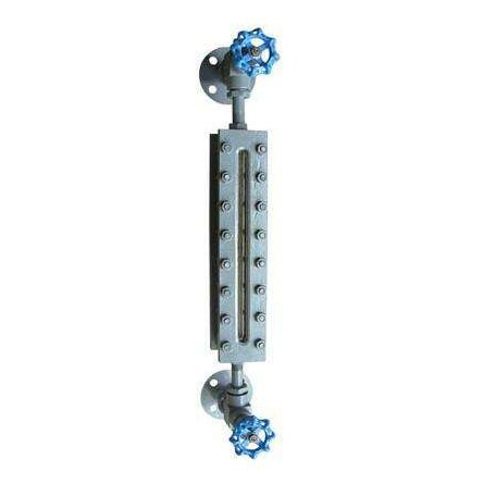 Glass plate level gauge